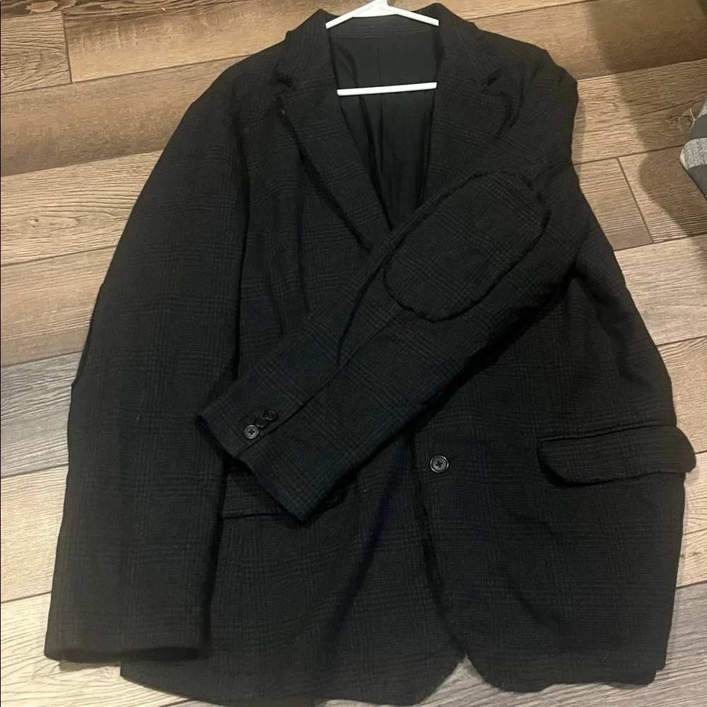 Banana Republic Blazer Coat Mens 46R 97% Wool Blend Blue